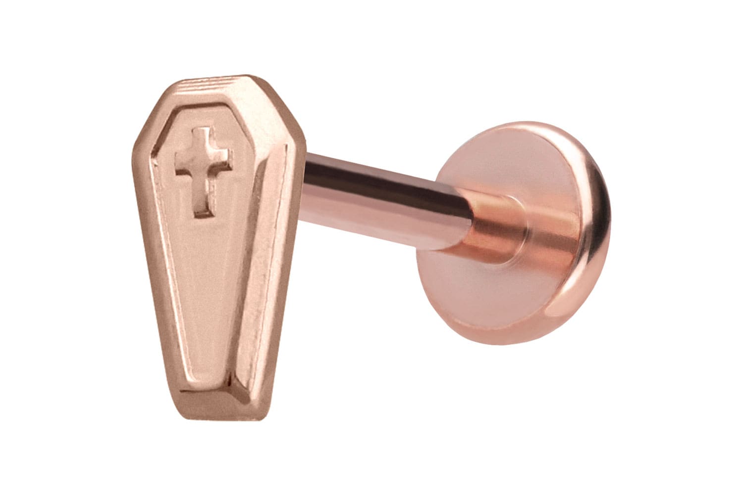 Titan Labret Piercing mit Push Fit SARG